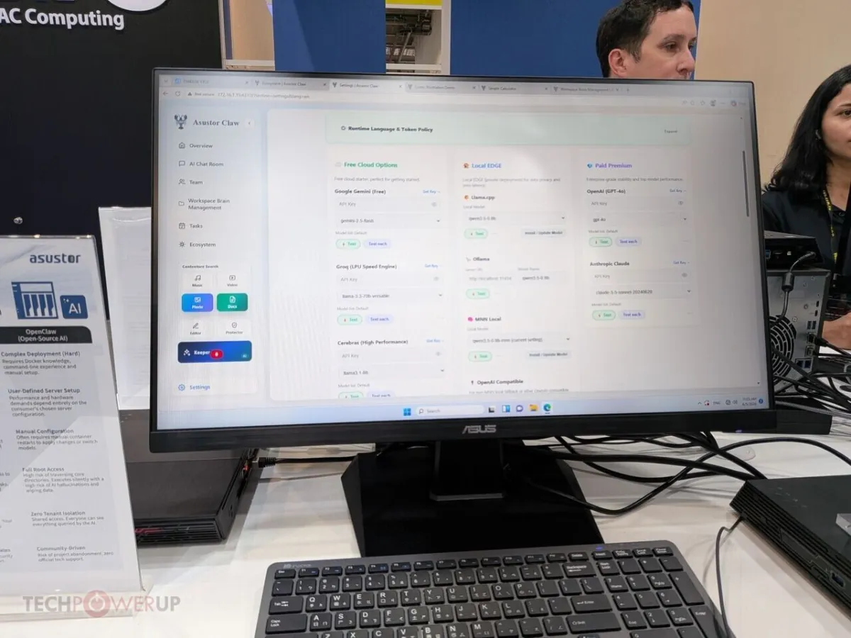 Asustor Flashstor 6 Gen 3 and Lockerstor V2 network storage devices at Computex 2026