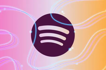 Digital podcast waveforms appear alongside a security warning icon.