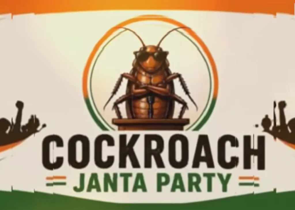 Cockroach Janta Party activists gathering in New Delhi for a peaceful demonstration regarding education policy controversies.