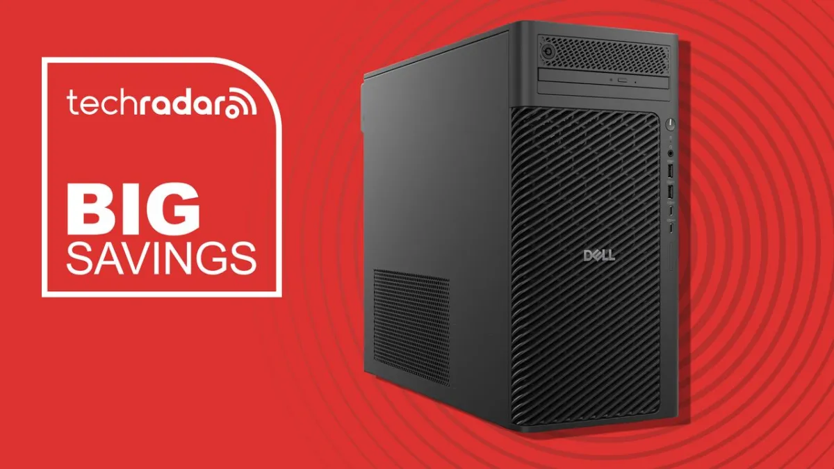 The front exterior of the Dell Pro Max Tower T2 workstation shows its chassis design and ventilation grilles.