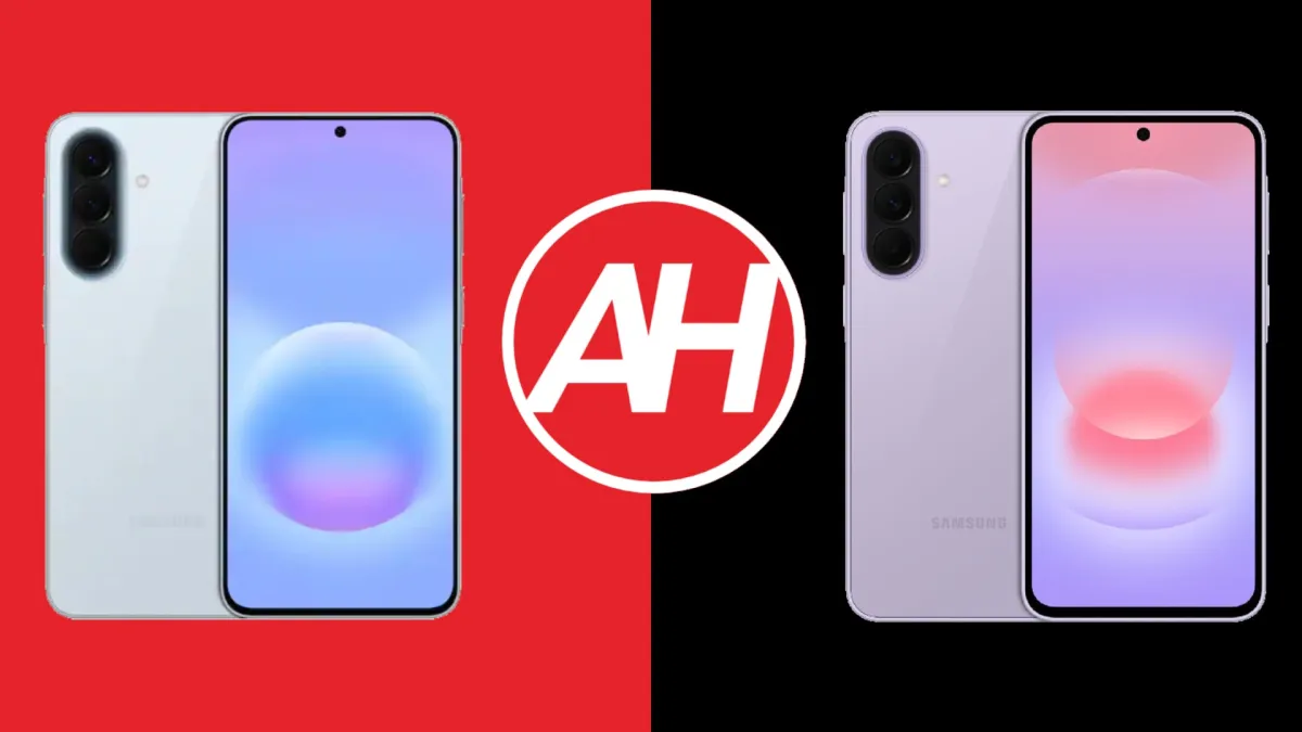 The Samsung Galaxy A57 and A37 smartphones sit side by side to highlight their physical design differences.