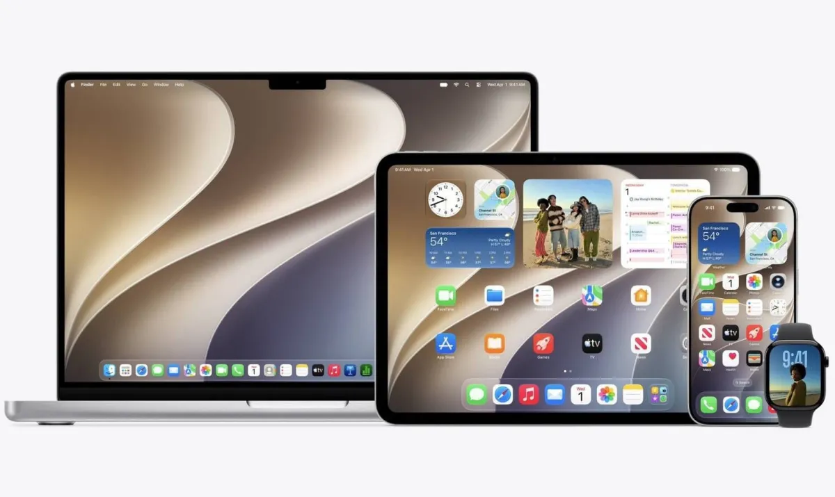 The official Golden Gate wallpaper collection for macOS 27 appears in both light and dark modes.