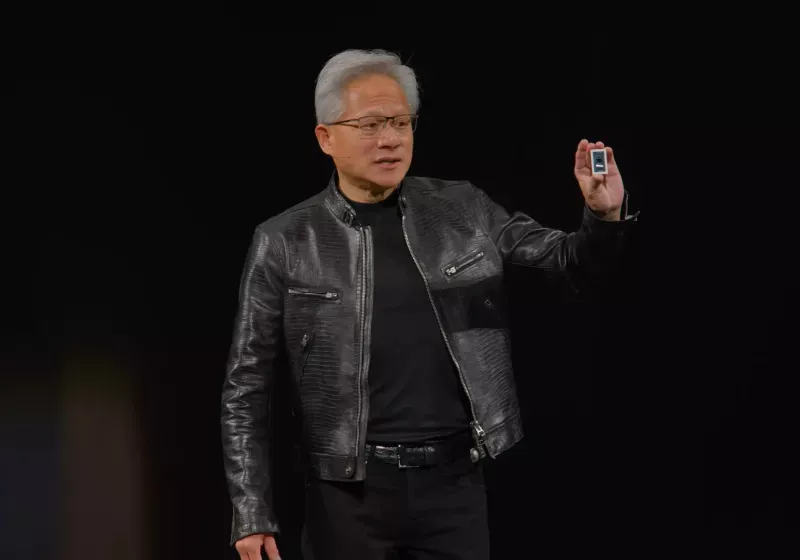 AMD and Nvidia logos appear side by side to represent their competition in the local AI PC market.
