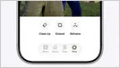 Apple Photos app interface displaying new Apple Intelligence editing tools: Cleanup, Extend, and Spatial Reframing.