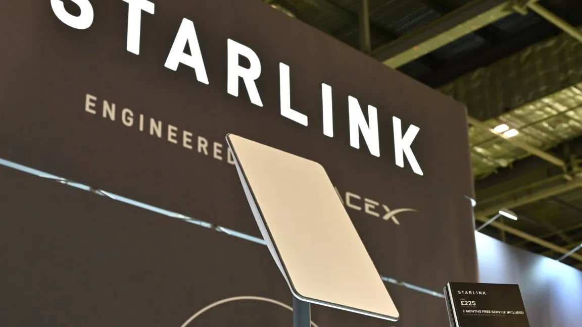 A Starlink satellite dish and router show the shift to mandatory monthly hardware rental fees.