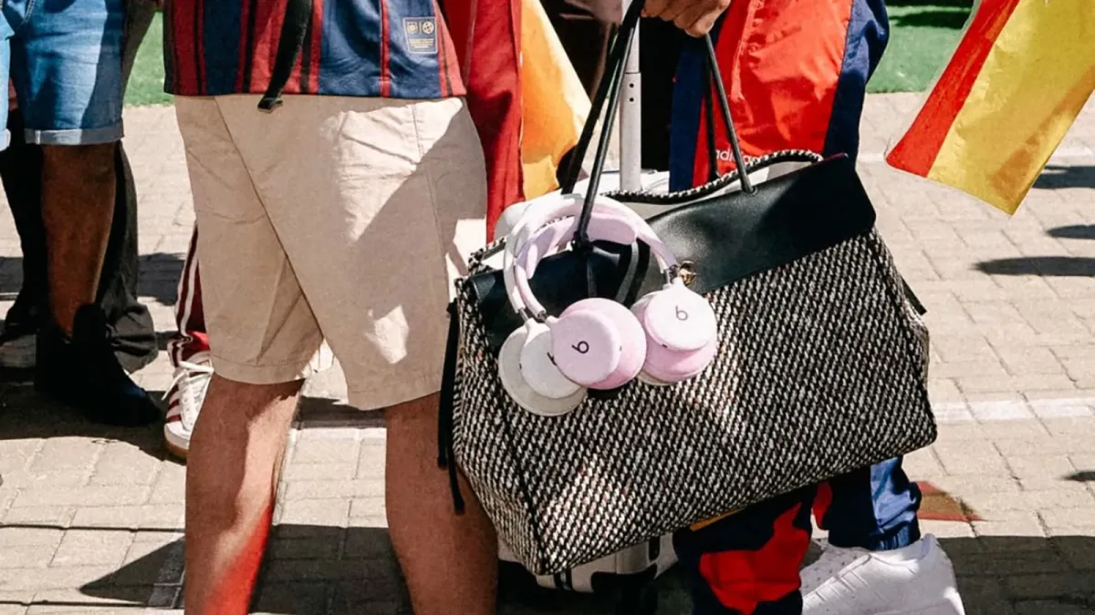 The updated over-ear headphones feature distinct color finishes, likely representing the new Beats Studio Pro.