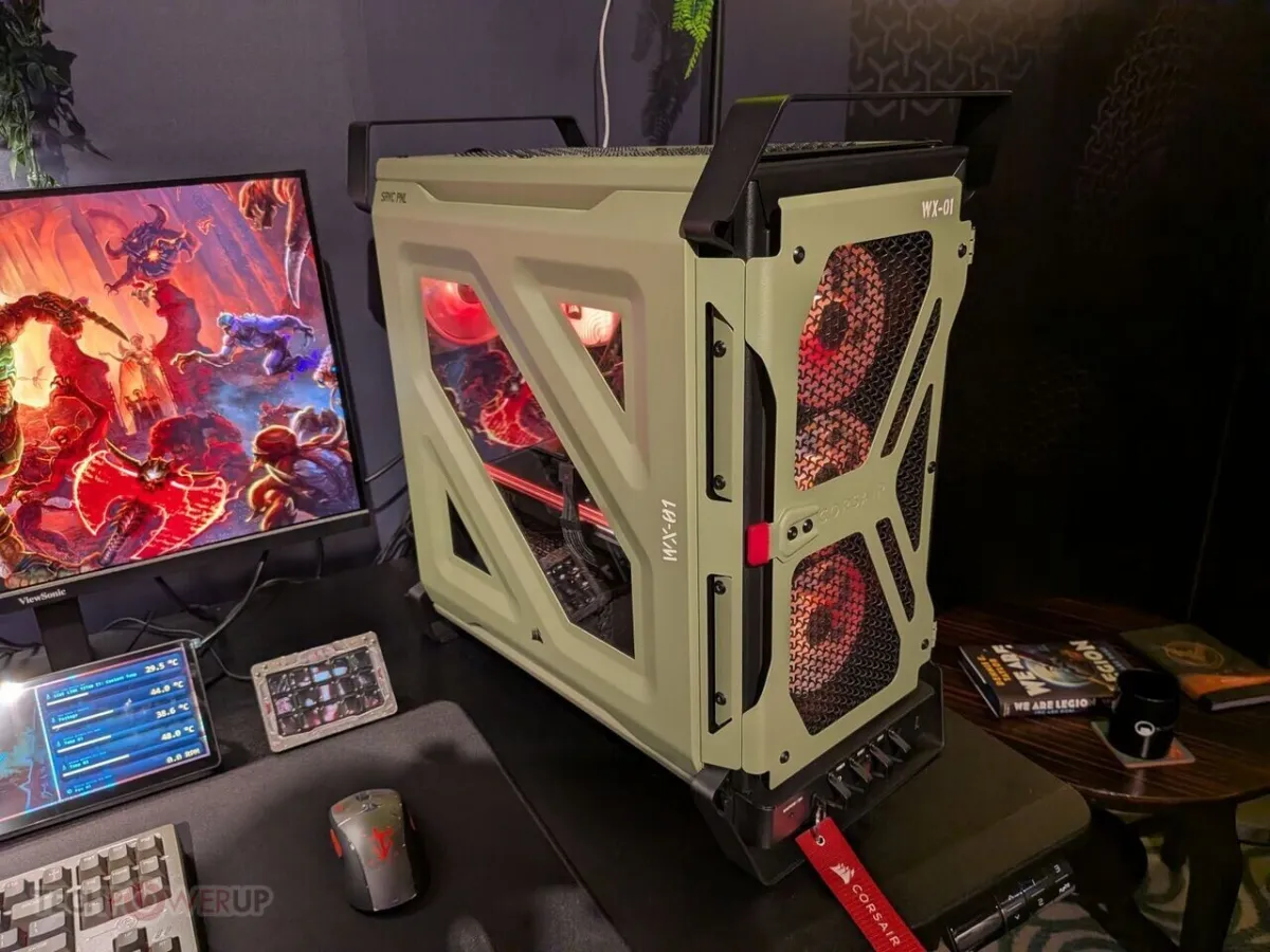 Corsair showcases refreshed cases, an all-in-one cooler with a display, and new power supply units at Computex 2026.