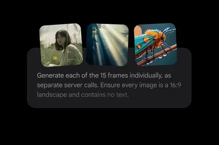 The interface displays a conversational prompt box within a digital image editing workspace.