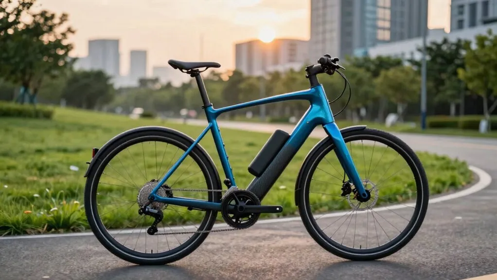 A modern electric bicycle battery pack and motor assembly demonstrate current power system advancements.