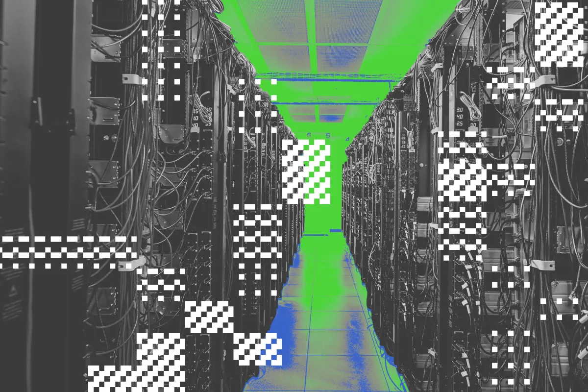 A large data center in New York operates under a new one-year construction moratorium.
