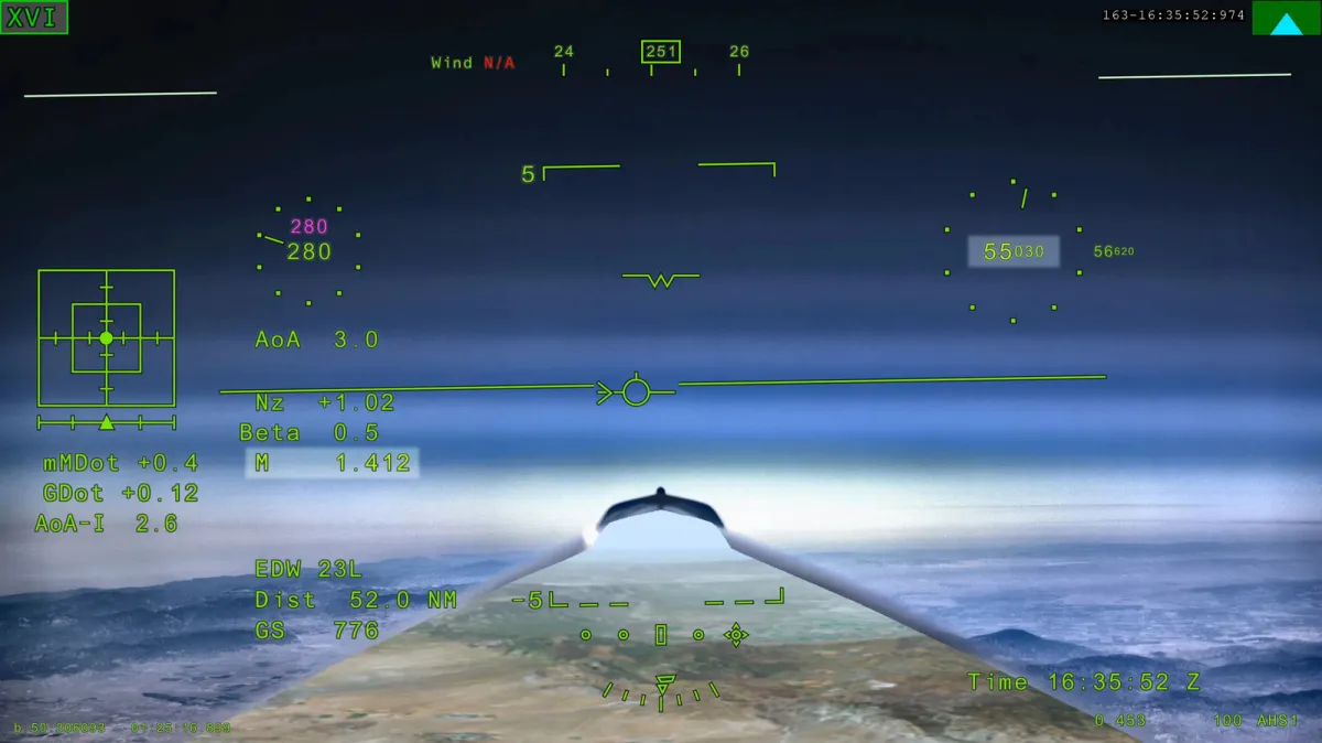 The NASA X-59 research aircraft enables the Quesst mission to validate quiet supersonic flight over populated communities.