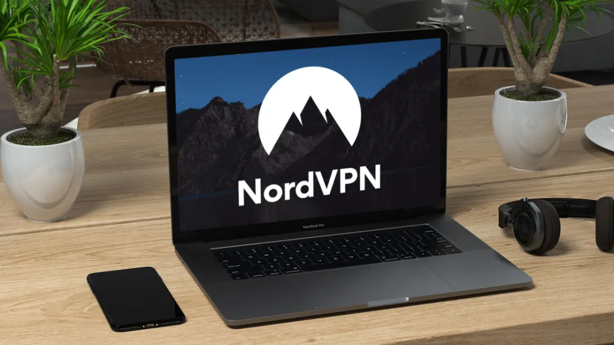The chart displays a ninety-six percent phishing block rate and zero false positives during NordVPN antivirus testing.