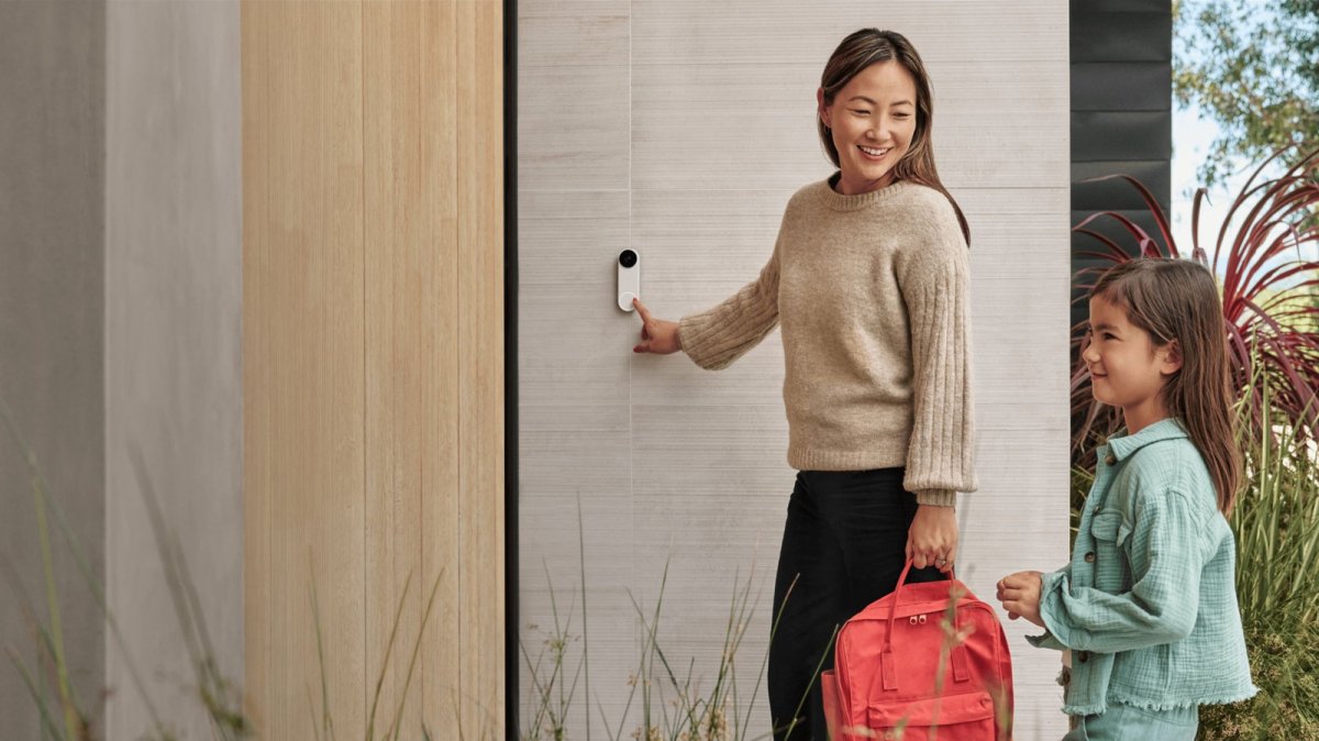 The Google Home app displays updated camera navigation and Gemini AI voice assistant controls for smart home management.