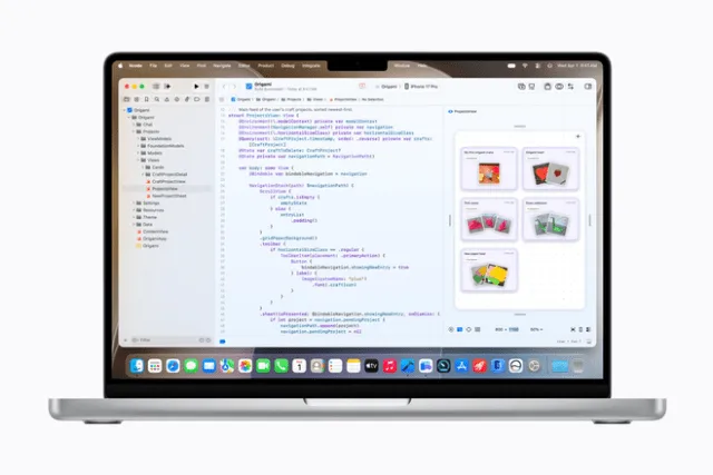 Xcode 27 agentic coding interface with integrated AI models and advanced intelligence frameworks.