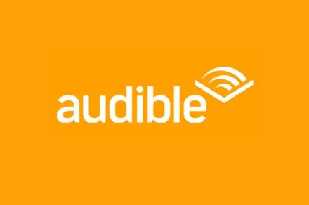 The graphic illustrates daily listening progress, reward milestones, and achievement tiers in the Audible rewards program.