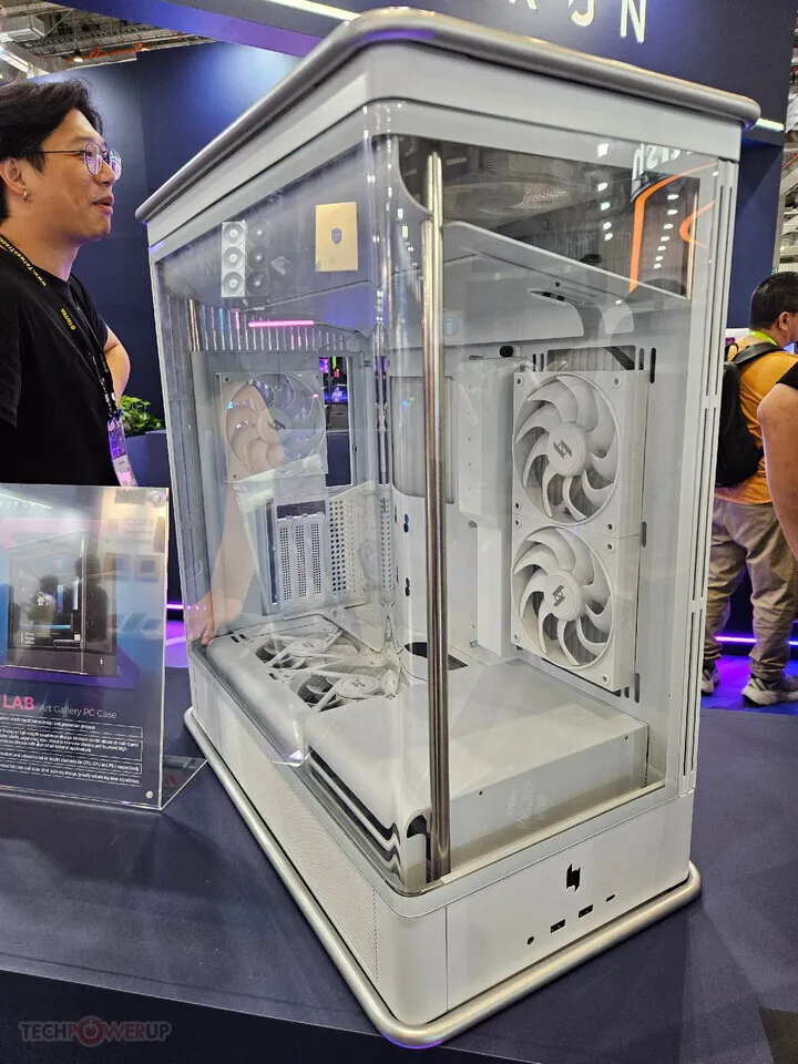 Xeron PC hardware components including chassis, cooling systems, and power supplies displayed at Computex 2026.