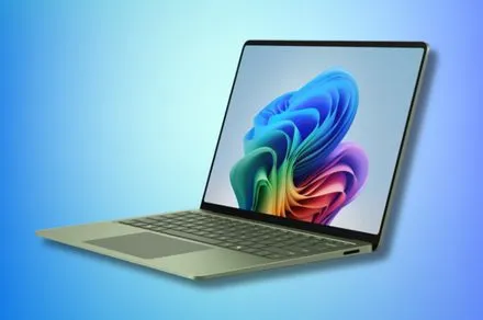 Microsoft Surface Laptop 8 shown open on a desk