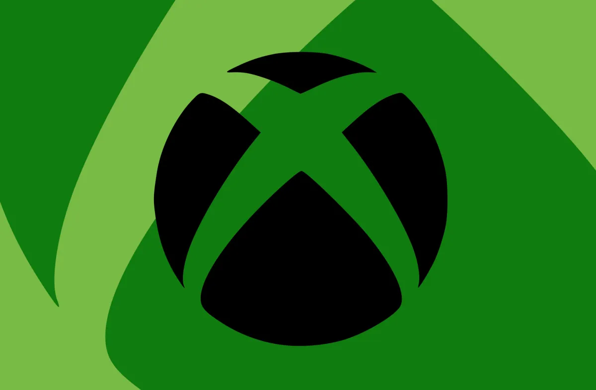 Xbox branding and game controllers illustrate Microsoft's shifting console exclusivity policy.