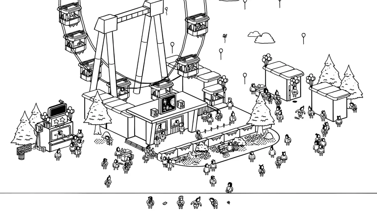 Wholesome Direct 2026 showcase featuring cozy games like Hidden Folks 2, In The Drift, and Moomin Midsummer Madness.