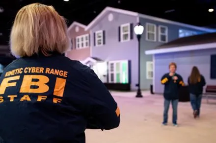 Personnel practice ransomware response in a replica town designed to simulate modern cyberattacks.