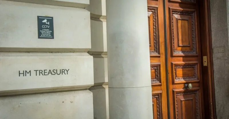 UK Treasury officials review financial data regarding the delayed shared service ERP program.