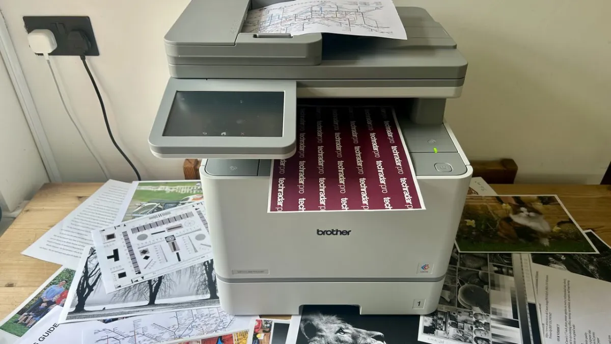 Brother MFC-L8970CDW compact color laser printer with control panel