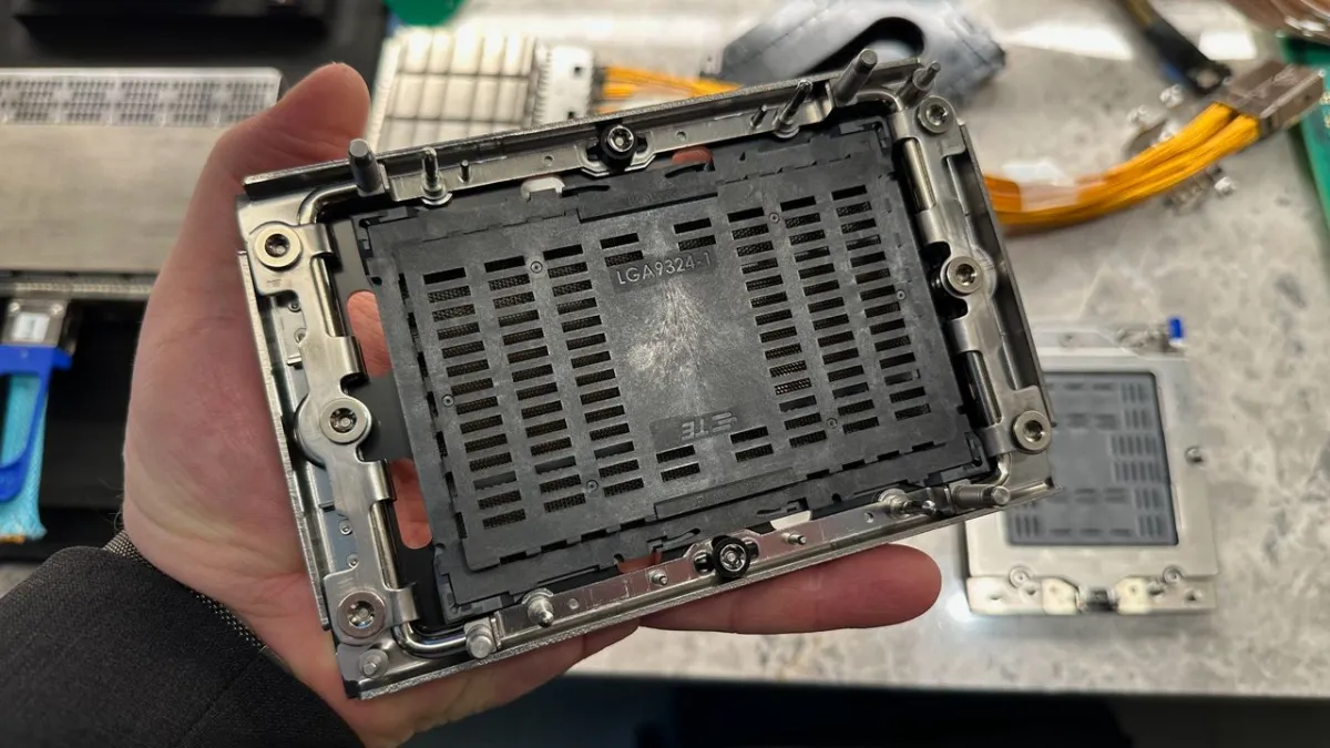 Enlarged AMD SP7 and Intel LGA9324-1 server sockets support higher core counts and require liquid cooling infrastructure.