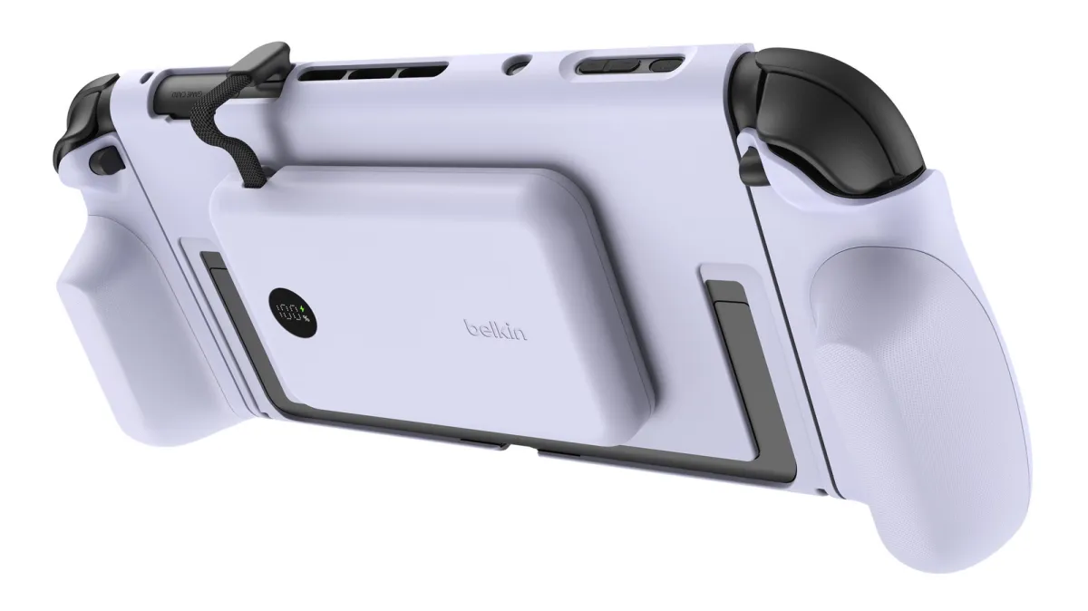 The Belkin Gaming Charging Grip for Nintendo Switch 2 includes modular handles and a 10,000 mAh battery.