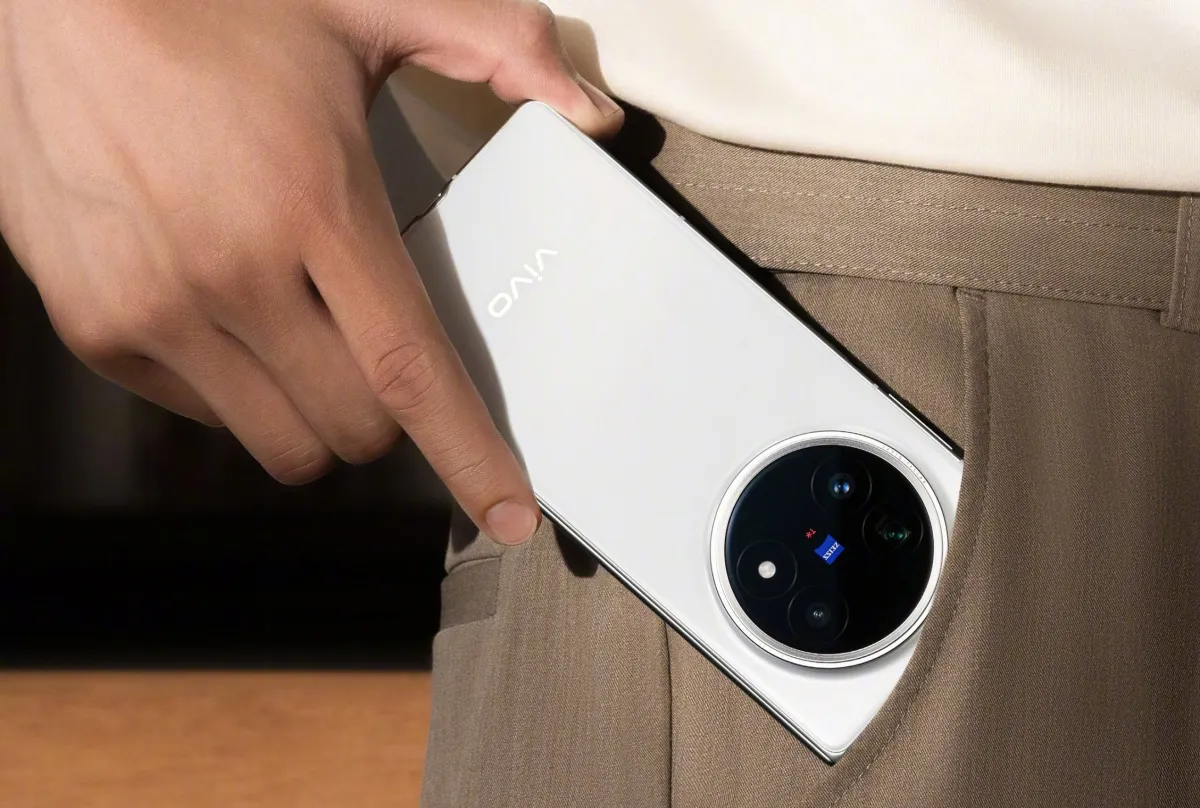 Early Vivo X Fold 6 camera module samples showing foldable imaging technology development.