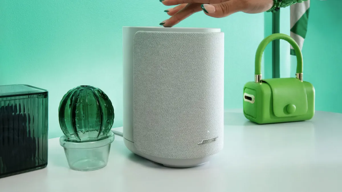 Bose smart speakers displaying the upgraded Alexa+ conversational interface.