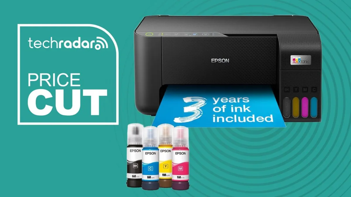 Epson EcoTank ET-2860 and ET-2861 printers shown side by side for hardware comparison