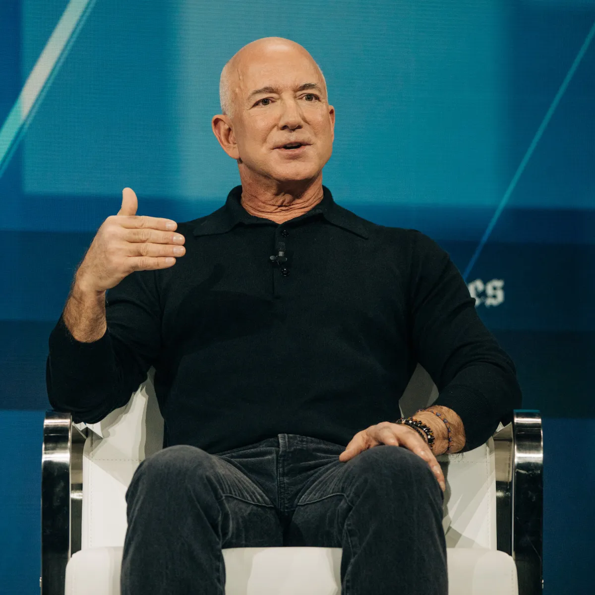 Jeff Bezos discusses Prometheus artificial intelligence engineering initiatives.
