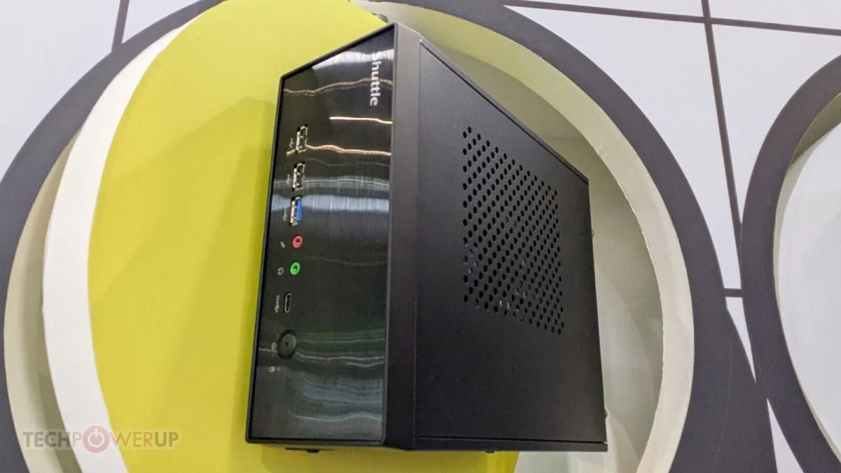 Shuttle showcases its new mini-PC barebone lineup featuring Intel Twin Lake and Arrow Lake platforms at Computex 2026.