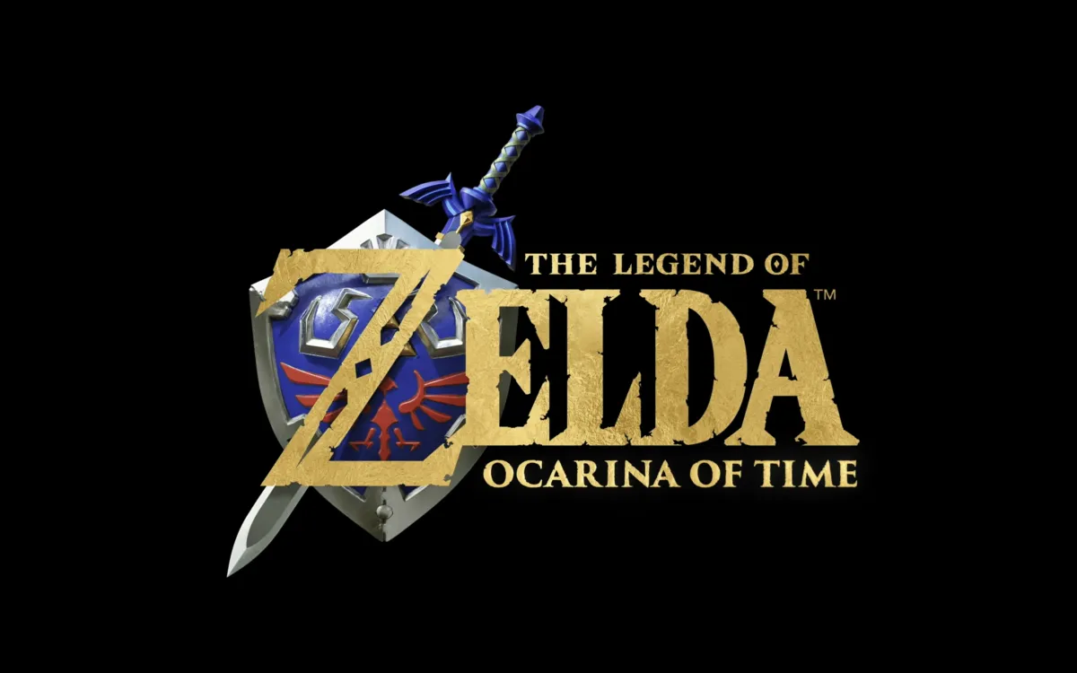 The promotional artwork displays the Legend of Zelda Ocarina of Time remake launching on Switch 2 in 2026.