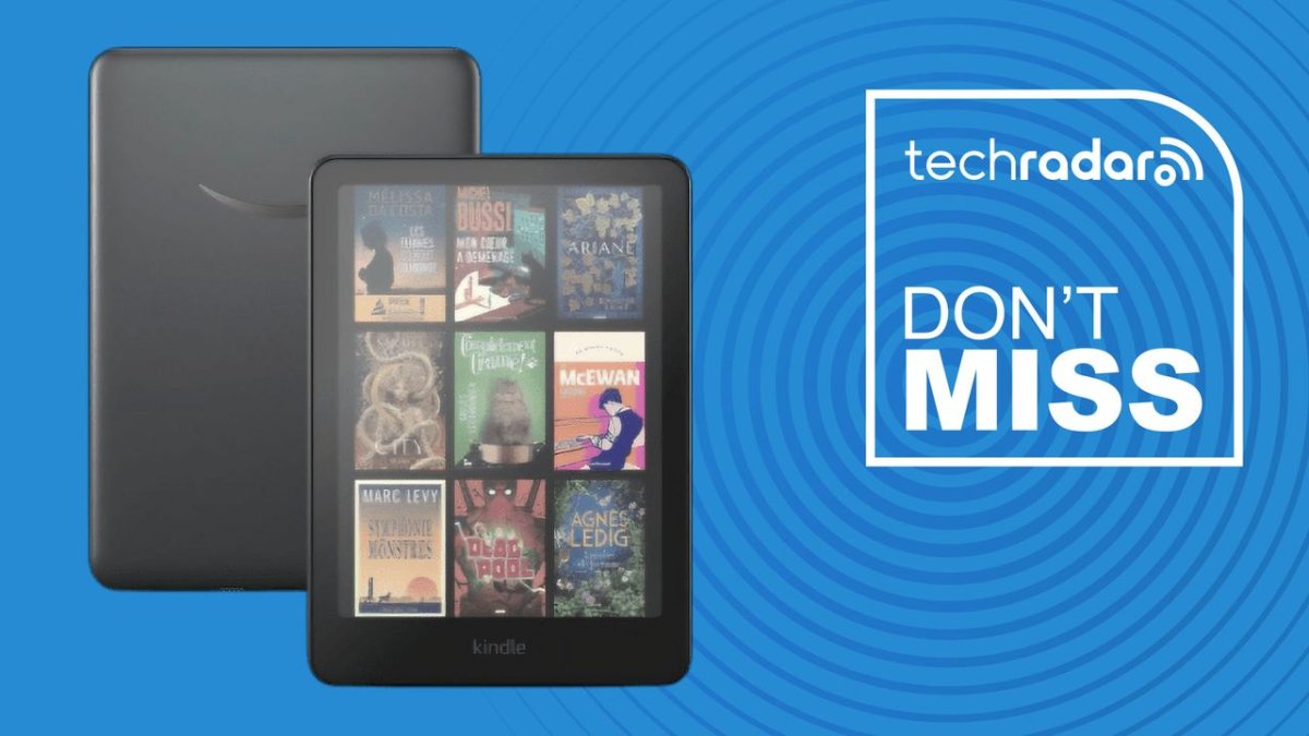 The Kindle Colorsoft e-reader features a color electronic ink display.