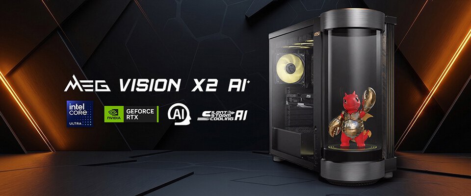 MSI Unveils MEG Vision X2 AI+ Desktop with Holographic Companion