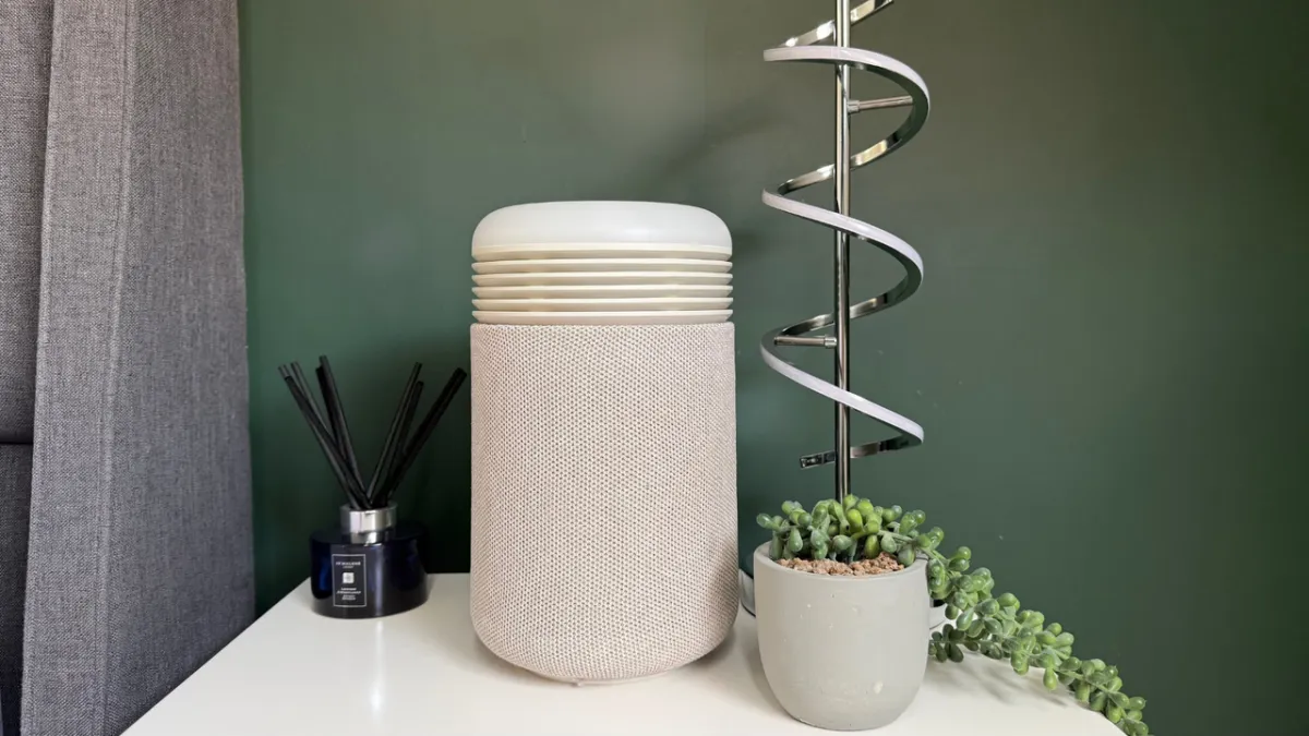 The Blueair Mini Restful compact bedside unit combines air purification, a sunrise alarm, and a USB-C charger.