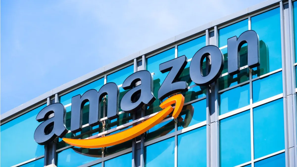 A new Amazon fulfillment center is under construction in Northampton, United Kingdom.