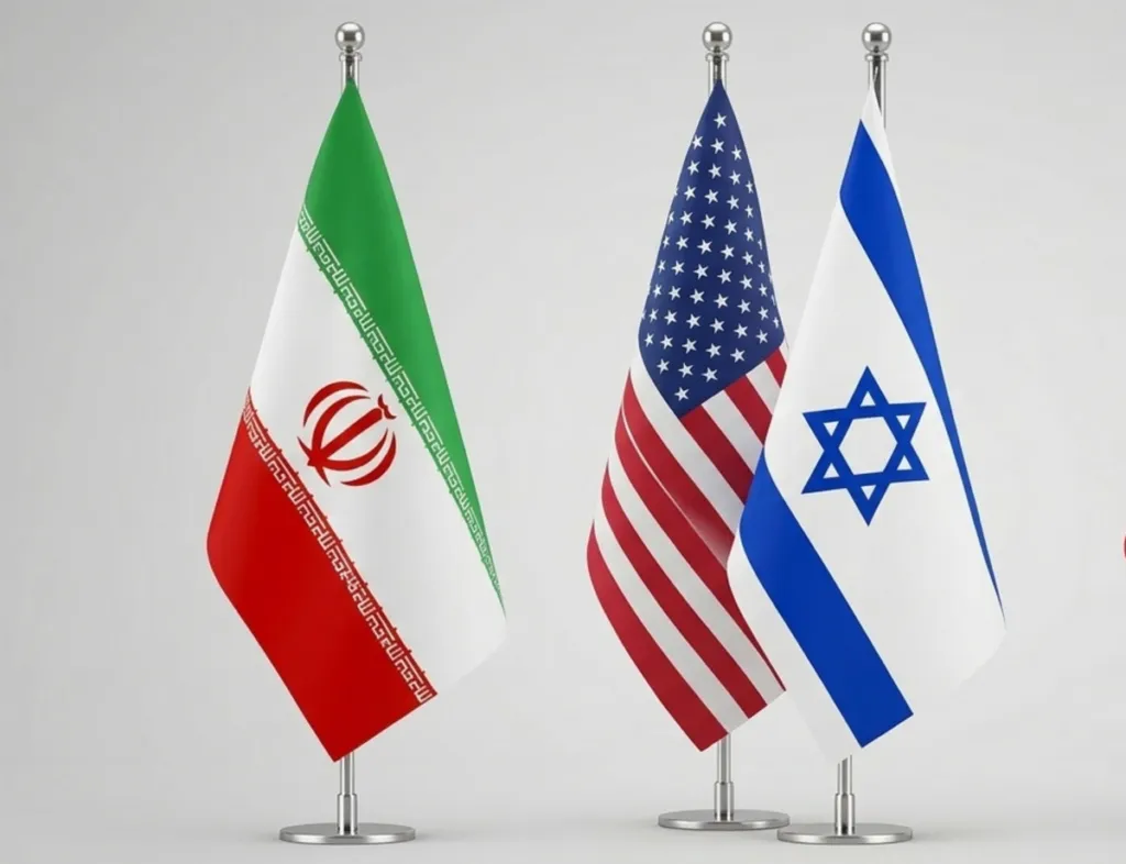 The map highlights regional security shifts following the US-Iran diplomatic framework.