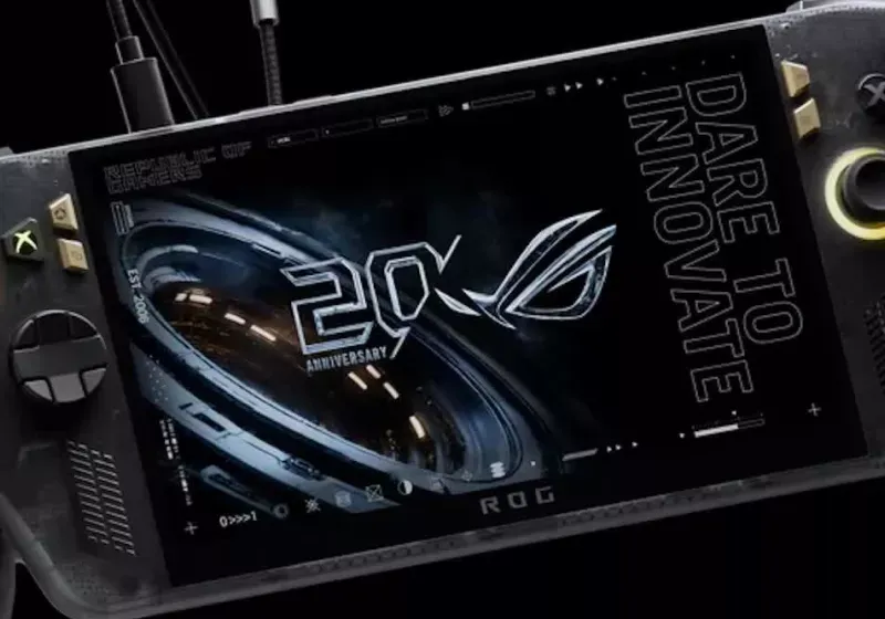 The Asus ROG Ally X20 handheld gaming PC features a new 7.4-inch OLED display.