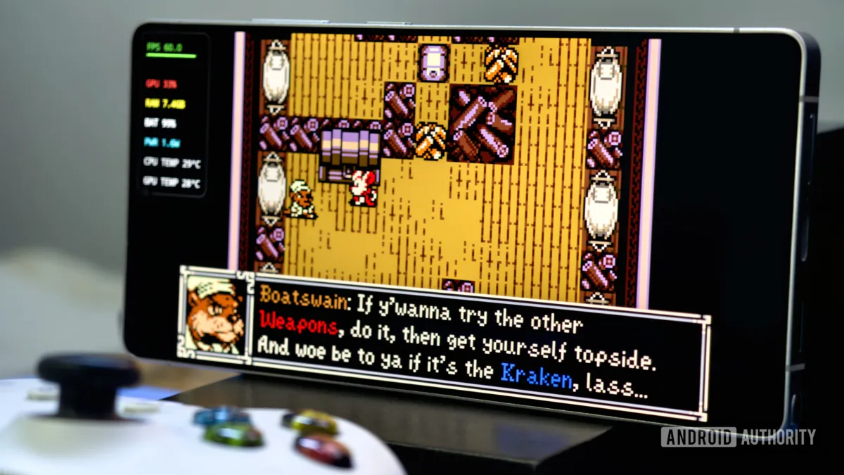 Mina the Hollower gameplay running locally on an Android device via GameNative.