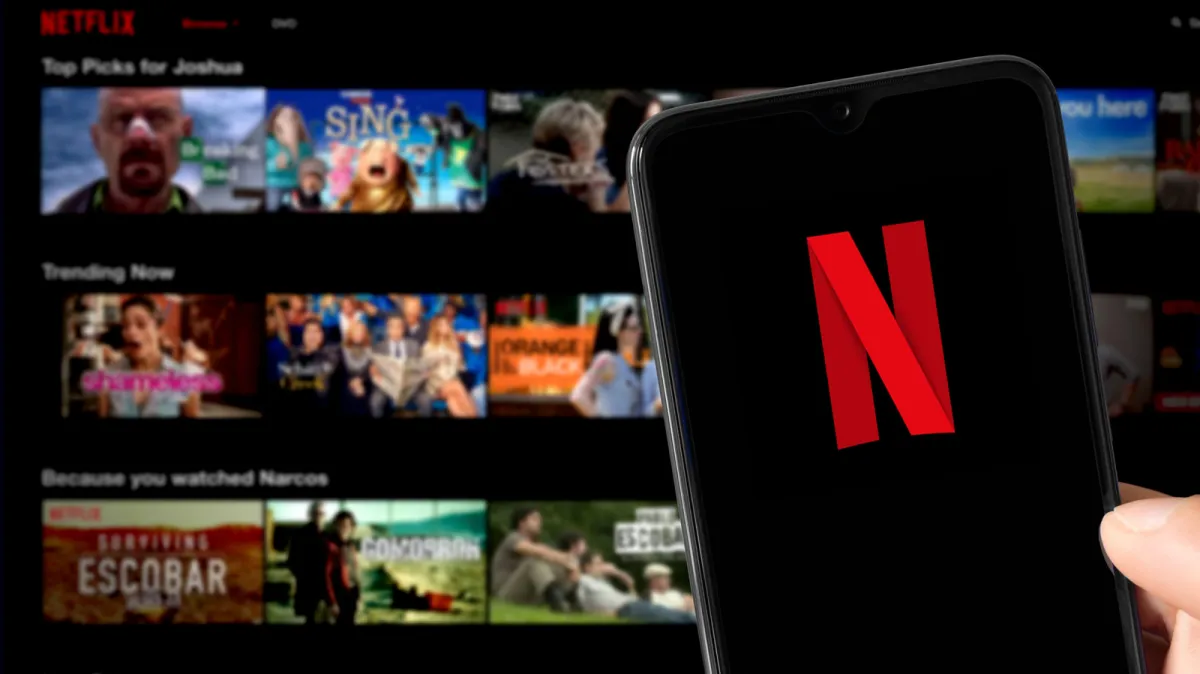 Netflix streaming diagnostic page displaying bitrate, resolution, and network status