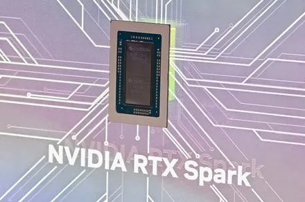 Nvidia RTX Spark architecture diagram showing the Grace CPU and Blackwell GPU integration for Windows laptops.