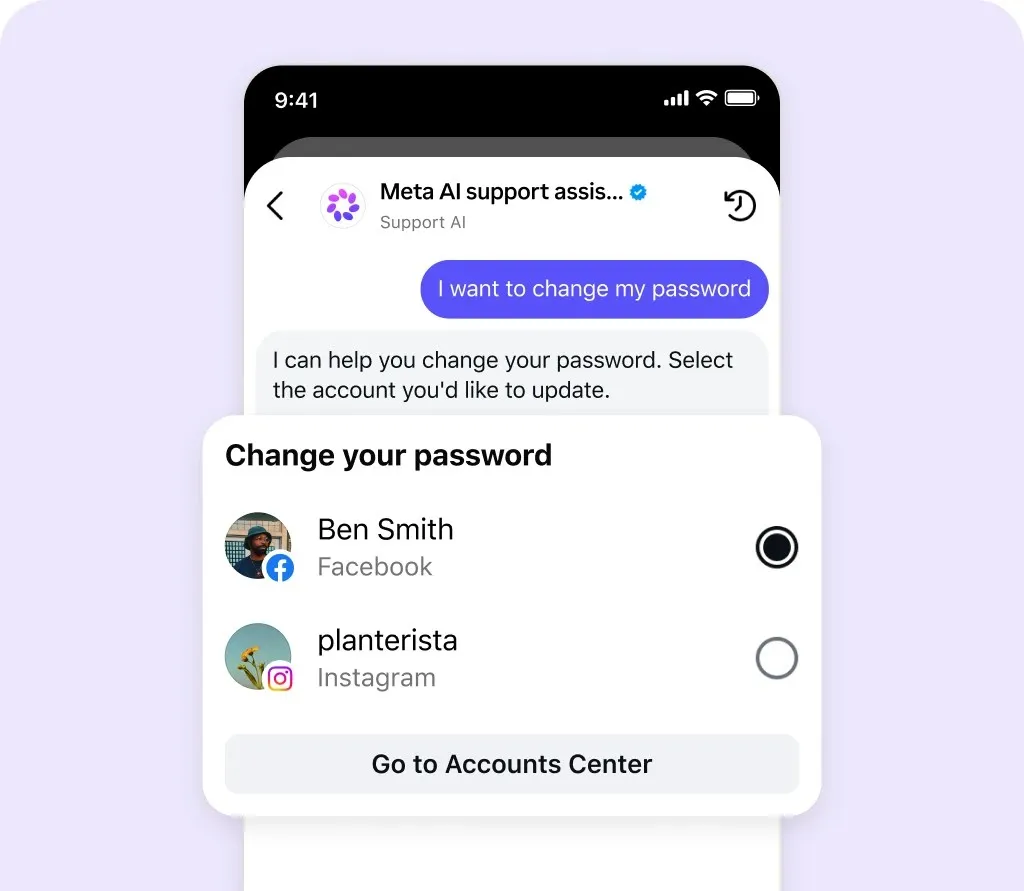 Digital illustration depicting a chatbot security alert for compromised accounts