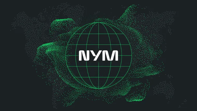 NymVPN interface showing post-quantum security settings and the beta ad-blocking feature toggle.