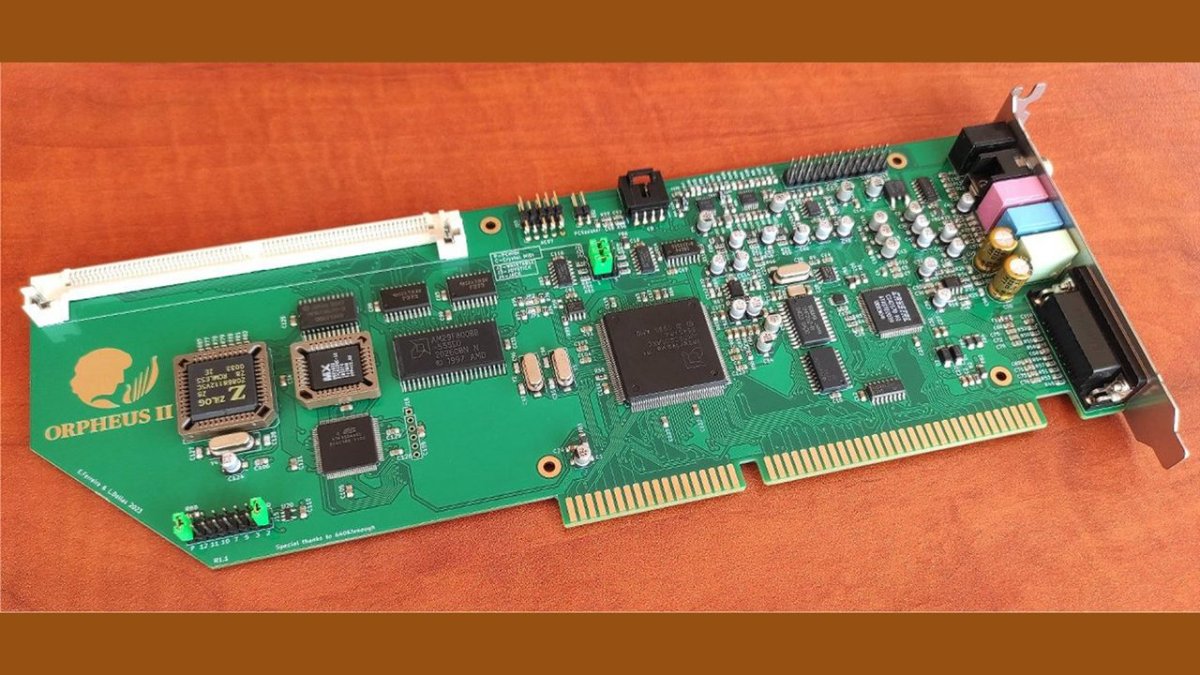 The Orpheus II ISA soundcard integrates Sound Blaster, Gravis UltraSound, OPL3, and MIDI support on one board.