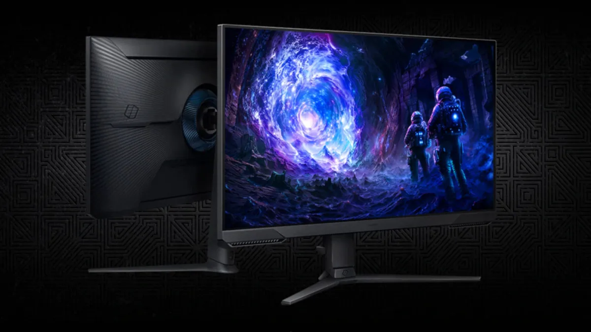 Front view of the 27-inch Samsung Odyssey G51F gaming monitor