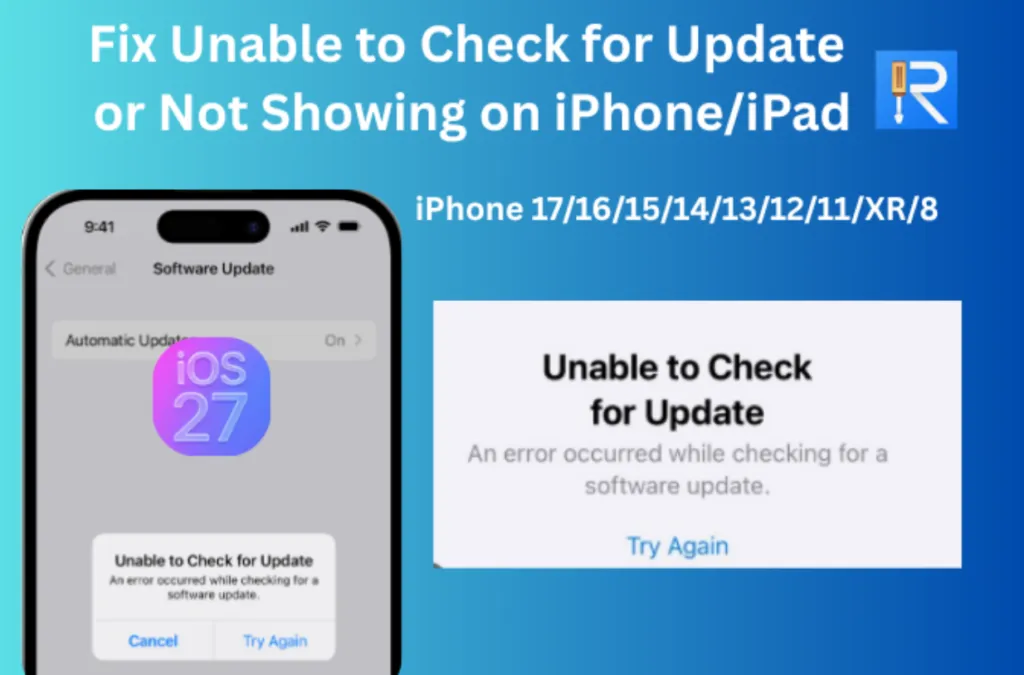 This diagram illustrates troubleshooting steps for resolving iOS update visibility issues and distribution delays.