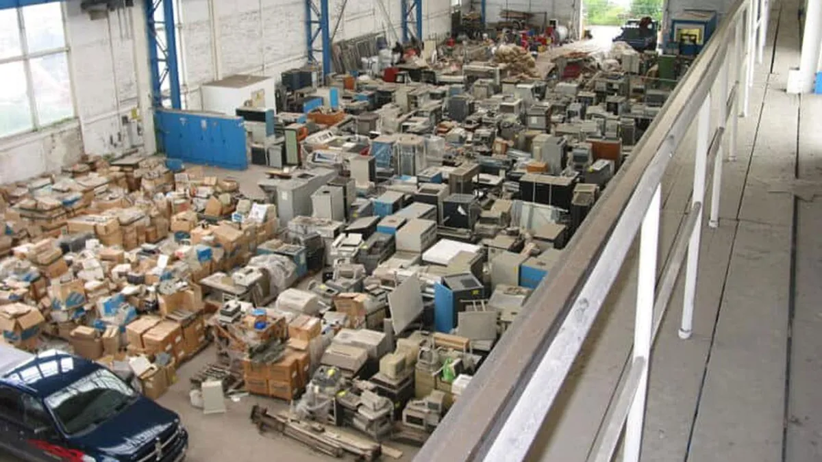 Recovered vintage computing artifacts from an abandoned warehouse in Castrop-Rauxel, Germany.