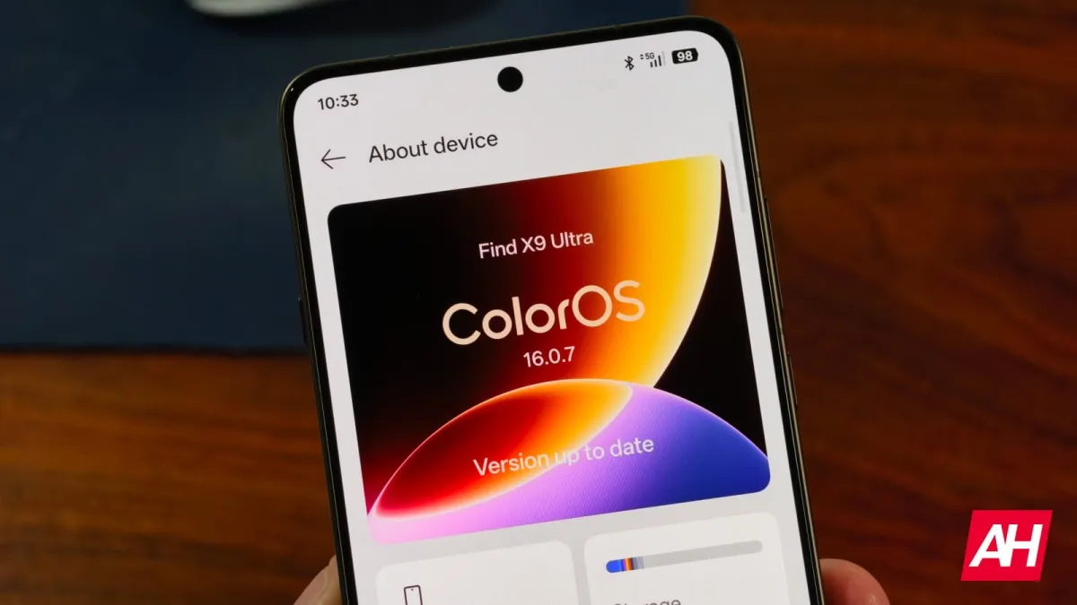 The updated ColorOS 17 interface displays design elements aligned with Android 17.